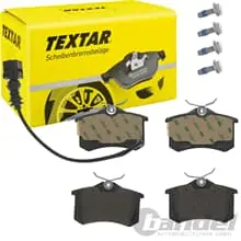 TEXTAR BREMSBELAGSATZ HINTERACHSE passend für SEAT IBIZA III VW POLO 9N LUPO Schneller Versand