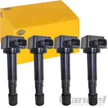 4x HELLA ZÜNDSPULE 3-POLIG passend für HONDA ACCORD VI CIVIC VII FR-V LEGEND IV Begrenztes Angebot