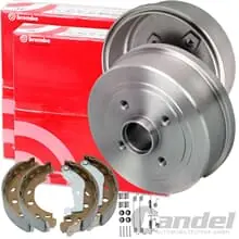 Neuheit BREMBO BREMSTROMMELN + BREMSBACKEN passend für FIAT PUNTO 188 Kfz mit ABS