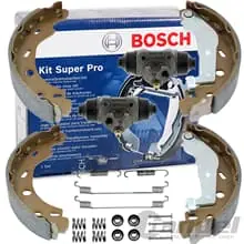 Neue Ware BOSCH BREMSBACKEN SATZ Ø268mm SUPERPRO für VW TRANSPORTER T4 KASTEN PRITSCHE 70X