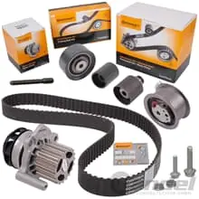 Markenprodukt CONTITECH ZAHNRIEMENSATZ + WASSERPUMPE für AUDI A3 A4 A5 VW GOLF 5 PASSAT 3C 2.0