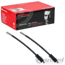 2x BREMBO BREMSSCHLAUCH VORNE RECHTS+LINKS FÜR AUDI A6 (4A2, 4A5) 100 (4A2) Neue Ware