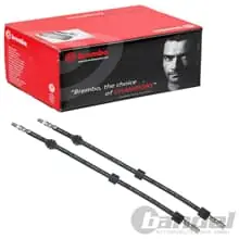 2x BREMBO BREMSSCHLAUCH SATZ VORNE L+R passend für BMW 5er E34 7er E32 8er E31 Direkt Vom Hersteller