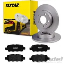 TEXTAR BREMSSCHEIBEN 291mm + BELÄGE HINTEN für NISSAN QASHQAI J10 Bj. 2006-2013 Schneller Versand