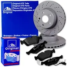 ATE BREMSSCHEIBEN 320mm Gelocht + BELÄGE VORNE für AUDI A4 B7 8E Limo + Avant Highlight