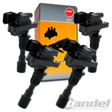 4x NGK ZÜNDSPULEE 48242/U4015 passend für MAZDA 323 F S 4 (BJ) 1.5 16V 1.6 Must-Have