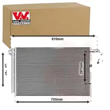 Echt VAN WEZEL Kondensator, Klimaanlage 58005328