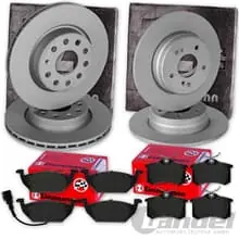 ZIMMERMANN BREMSSCHEIBEN + BELÄGE VORNE + HINTEN für VW GOLF 4 A3 OCTAVIA LEON Echt