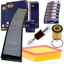 INSPEKTIONSPAKET+ZÜNDKERZEN PASSEND FÜR BMW 3er E46 320 323 328 i+Ci 150-193 PS Knallerangebot