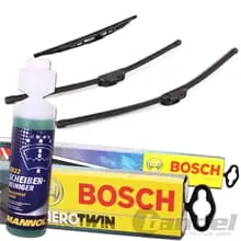 BOSCH TWIN 533S VORNE HECKWISCHER H380+REINIGER für AUDI A3 VW BORA KOMBI GOLF 4 Mega-Angebot