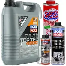 LIQUI MOLY 3707 MOTORÖL+2427+1011+5160 passend für VW 504.00+507.00 ACEA C3 Bestseller