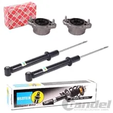 2x BILSTEIN B4 STOSSDÄMPFER + FEBI DOMLAGER HINTEN passend für MERCEDES GLK X204 Highlight