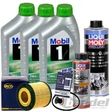 Aktuell ÖLWECHSEL SET+LIQUI MOLY 2427+1011+MOBIL 5W30 ÖL1.2 FABIA ROOMSTER POLO