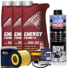 ÖLWECHSEL SET+LIQUI MOLY 2427+MANNOL 5W30 ÖL1.2 FABIA ROOMSTER POLO 6R 9N Ausverkauf