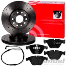 brembo SPORT BREMSSCHEIBEN 348mm + BELÄGE VORNE passend für BMW 3er E90 E91 E92 Direkt Vom Hersteller