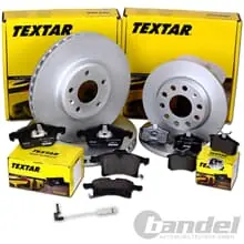 TEXTAR BREMSSCHEIBEN + BELÄGE VORNE + HINTEN für MERCEDES A-KLASSE W168 nur A190 Super-Preis