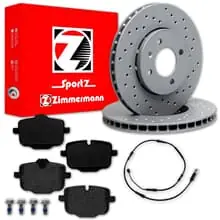 Zimmermann SPORT BREMSSCHEIBEN 345mm + BELÄGE HINTEN passend für BMW 5er F11 Sale