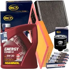 INSPEKTIONSPAKET+MANNOL 5W30 passend für 1.4+16V FABIA 6Y ROOMSTER 5J IBIZA 4 Heißes Angebot
