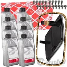FEBI HYDRAULIKFILTER+8L ATF ÖL 5 GANG AUTOMATIK passend für BMW E36 E46 E39 E83 Preiswert