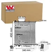 Schneller Versand VAN WEZEL Kühler, Motorkühlung 40002368
