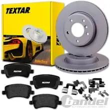 Bestpreis TEXTAR BREMSSCHEIBEN 302mm + BELÄGE HINTEN passend für VOLVO XC60 Bj 2008-2017