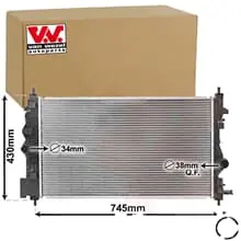 Günstig VAN WEZEL Kühler, Motorkühlung 37002488
