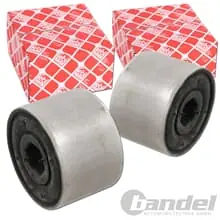 2x FEBI QUERLENKERLAGER VOLLGUMMI BUCHSEN VORNE für VW POLO 9N SEAT IBIZA A2 Sichere Zahlung