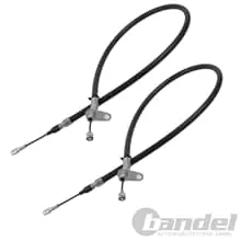 Sonderaktion 2x HANDBREMSSEILE HINTEN LINKS+RECHTS passend für MERCEDES S-KLASSE W126 SEILZUG