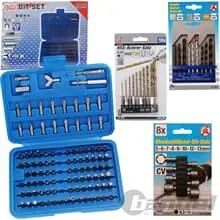 127tlg. AKKUSCHRAUBER-SET HSS BIT-BOHRER BIT-NÜSSE BGS SICHERHEITS-BIT-SATZ uvm. Knallerangebot
