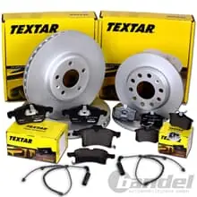 TEXTAR BREMSSCHEIBEN + BELÄGE VORNE + HINTEN passend für BMW Z4 E85 Roadster Neu Im Sortiment