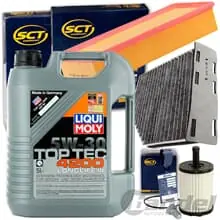 Nur Heute FILTERSET INSPEKTIONSPAKET+LIQUI 5W30 ÖL für VW TOURAN PASSAT GOLF 5 6 AUDI A3