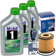 Aktuell BOSCH ÖLFILTER 1457429127+MOBIL 1 ESP 5W30 ÖL für SMART 450 451 452 0.6+0.7+0.8