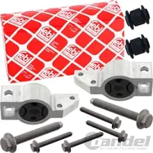 Angebot 2x FEBI QUERLENKERLAGER+ LAGERBUCHSEN VORNE für AUDI A3 8P VW TOURAN 1T GOLF 5 6