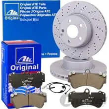 ATE BREMSSCHEIBEN 299mm+BELÄGE HINTEN passend für PORSCHE BOXSTER 982 CAYMAN 981 Finale Aktion