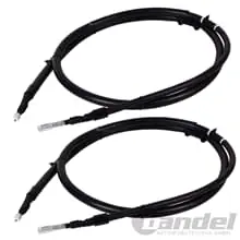 Neu 2x HANDBREMSSEILE HINTEN LINKS RECHTS für AUDI 80 (8C, B4) FESTSTELLBREMSE