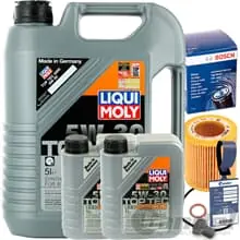 Preiswert BOSCH ÖLFILTER 1457429269+LIQUI 5W30 ÖL FÜR 1er E81 82 3er E90 F30 5er E60 F10