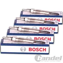 Letzte Chance 4x BOSCH GLÜHKERZE DURATERM passend für ALFA JTDM FIAT JTD MULTIJET OPEL CDTI