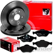 brembo BREMSSCHEIBEN + BELÄGE VORNE für FORD FIESTA 5 V MK5 FUSION + MAZDA 2 DY Abverkauf