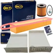 INSPEKTIONSPAKET FILTERSET passend für PEUGEOT 2008 207 208 CITRÖEN C3 DS3 1.4/6 Günstig