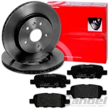 brembo BREMSSCHEIBEN + BELÄGE HINTEN für NISSAN QASHQAI +2 J10 + X-TRAIL T30 T31 Top-Preis