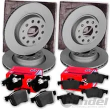 ZIMMERMANN BREMSSCHEIBEN + BELÄGE VORNE+HINTEN passend für OPEL VECTRA C SIGNUM Angebot