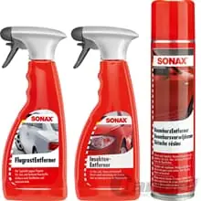 SONAX SPEZIALREINIGER-SET AUßEN 3-TEILIG INSEKTEN BAUMHARZ FLUGROST-ENTFERNER Nur Heute
