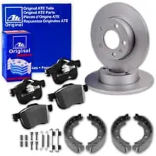 ATE BREMSSCHEIBEN + BELÄGE+HANDBREMSE HINTEN passend für VOLVO V70 S60 S80 XC70 Finale Aktion