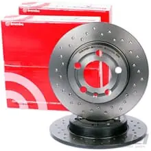 BREMBO gelochte SPORT BREMSSCHEIBEN Ø300mm MASSIV HINTEN für AUDI A4 B8 A5 A6 Q5 Abverkauf