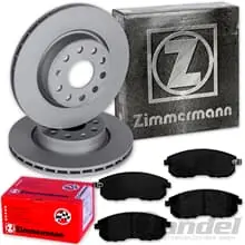 ZIMMERMANN BREMSSCHEIBEN + BELÄGE VORNE für NISSAN TIIDA C11 SC11 + CUBE Z12 Kracherpreis
