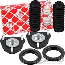 Neue Kollektion 2x FEBI FEDERBEINLAGER + PROTECTION KIT VORDERACHSE passend für FORD FOCUS MK1