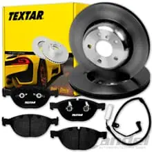 TEXTAR BREMSSCHEIBEN + BELÄGE VORNE passend für BMW 5er E60 E61 6er E63 E64 Nur Für Kurze Zeit
