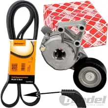 CONTI RIPPENRIEMEN + FEBI SPANNER für AUDI A3 TT VW GOLF 4 BORA SHARAN 1.6 - 2.0 Neuheit