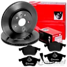 Saisonangebot brembo BREMSSCHEIBEN + BELÄGE VORNE für VW GOLF 4 AUDI S3 OCTAVIA RS LEON CUPRA