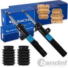 Neue Ware 2x SACHS STOßDÄMPFER + PRO. KIT VA passend für BMW 3er E90 E91 E92 E93 AB BJ. 04